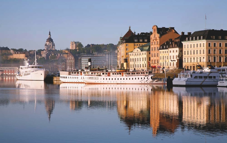 Stockholm by the water.