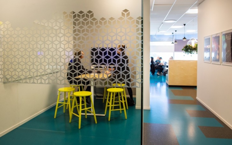 Inside Nodhuset at the Kista campus. Photo: Ingmarie Andersson