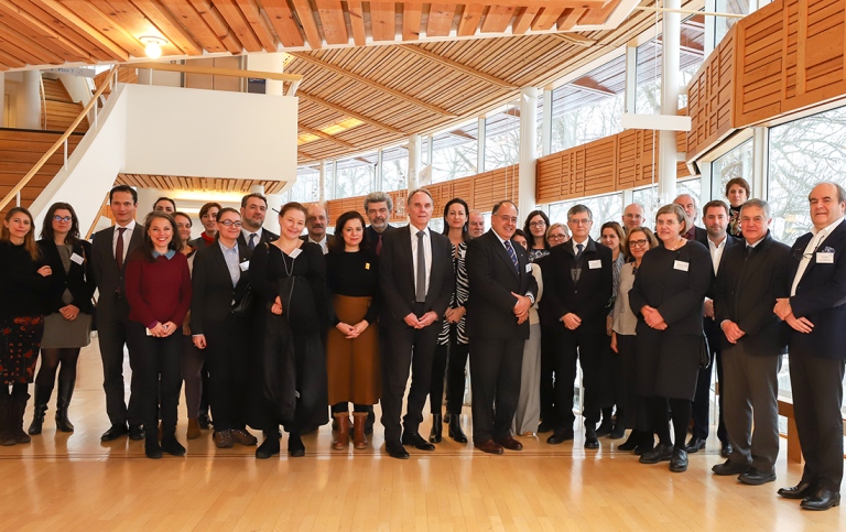 Gruppbild vid sammankomst CIVIS i Aula Magna. Foto: Serena Nobili