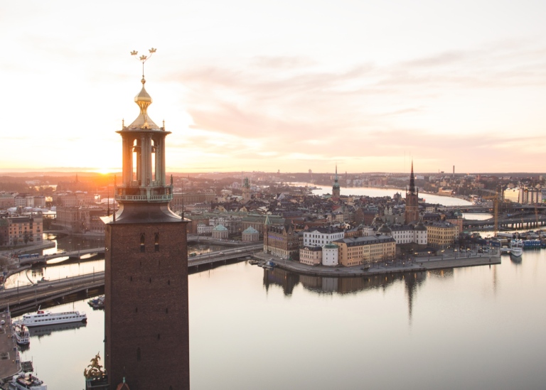 View of Stockholm City Hall. European Image Bank, Photo: Björn Olin